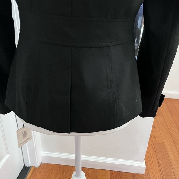 Clavin Klein Women's Black Double-Breasted Jacket size 2 - Picture 5 of 9